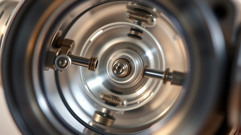 diaphragm detects pressure changes
