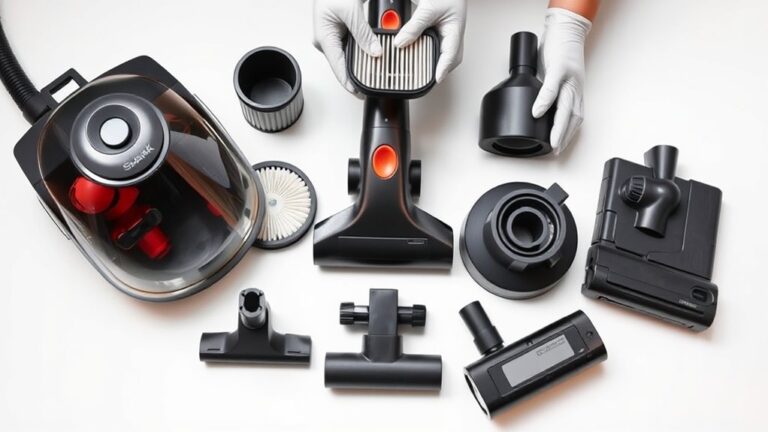 disassemble and clean vacuum