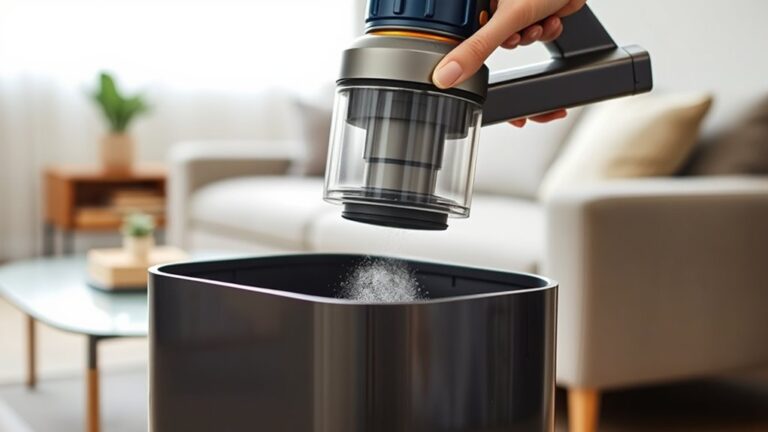 empty dyson vacuum properly