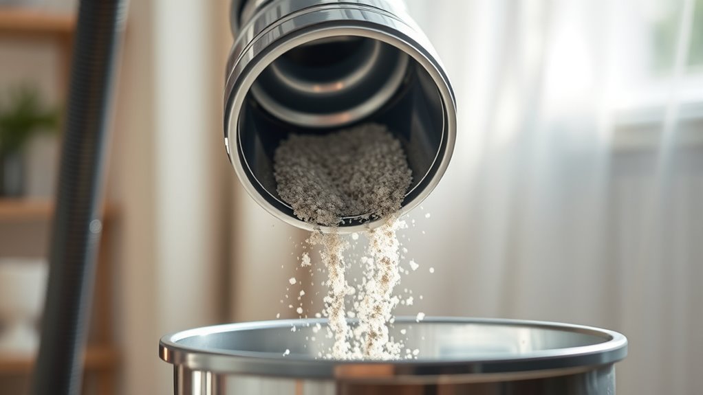 empty vacuum canister regularly