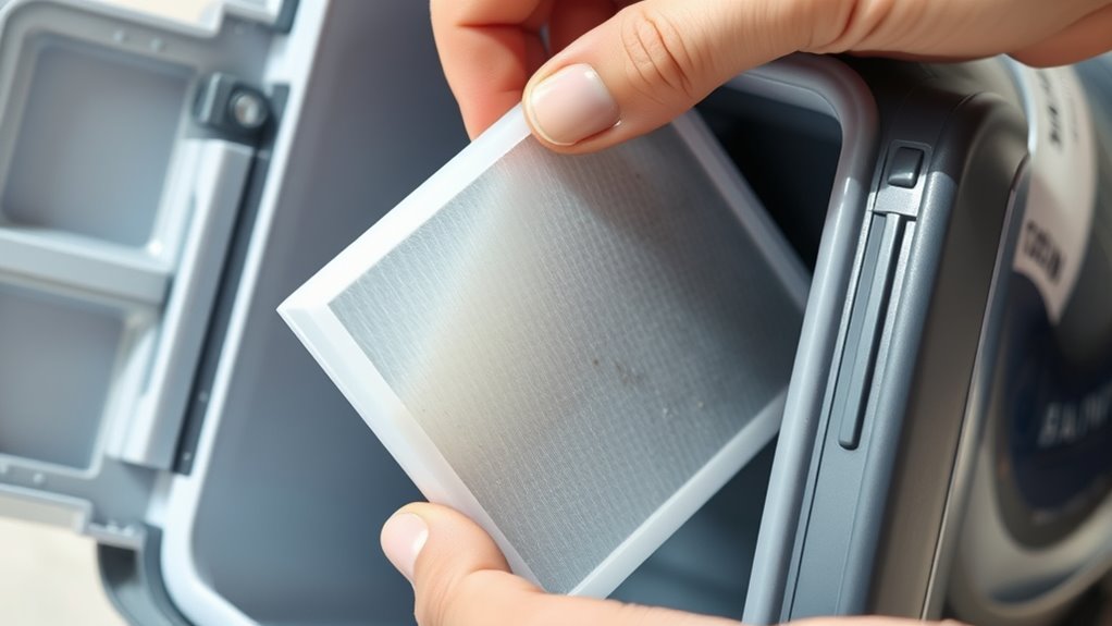 remove filters check for damage