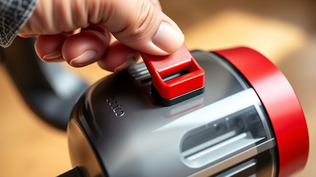 remove red clip carefully