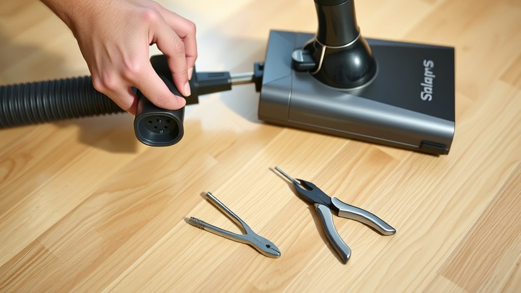unplug vacuum before maintenance