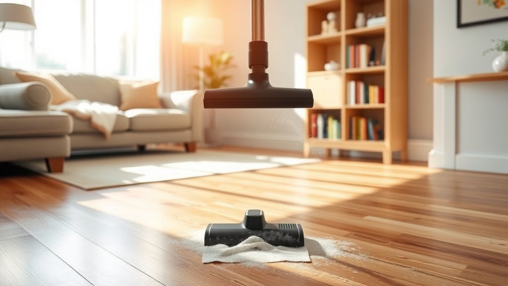 vacuum before dusting
