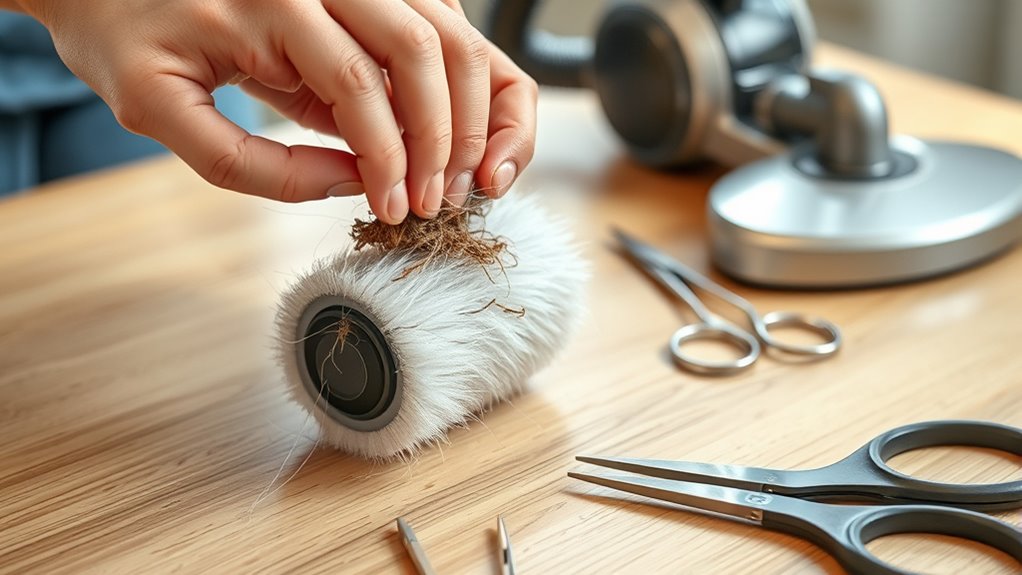 vacuum brush cleaning process