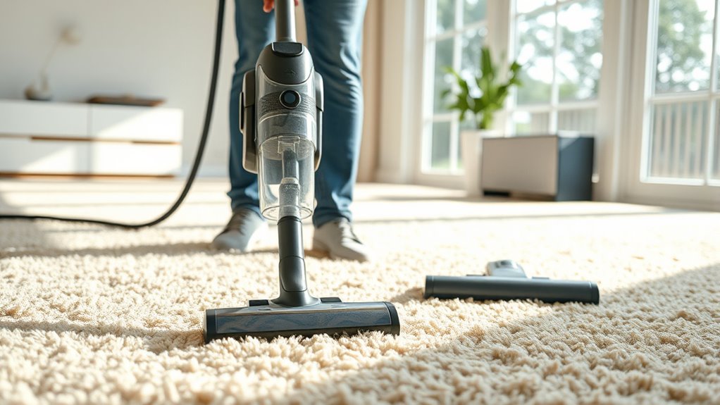 vacuum thoroughly before cleaning